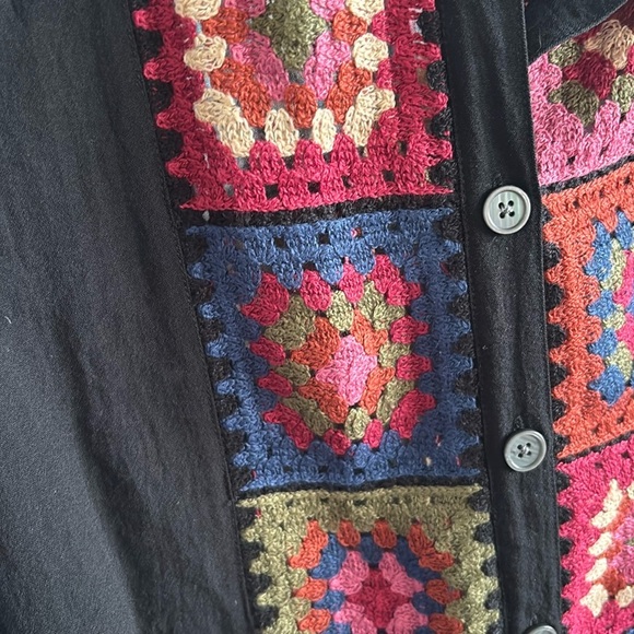 NWT women’s John Mark granny square Embellished Button Down Shirt 3x - Picture 7 of 8